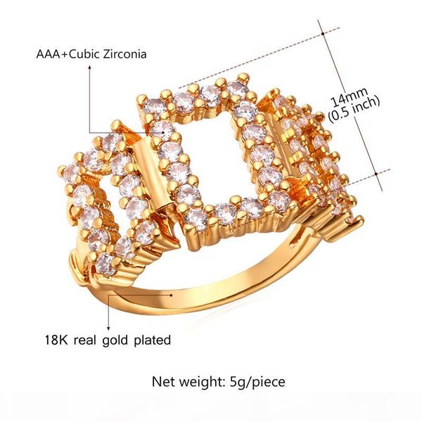 clear cubic zirconia women jewelry gift platinum plated 18k real gold plated wedding rings, Golden;silver
clear cubic zirconia women jewelry gift platinum plated 18k real gold plated wedding rings, Golden;silver