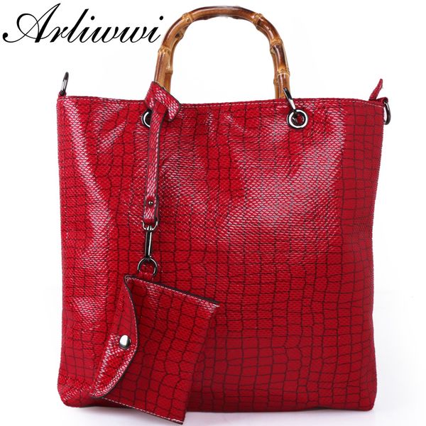arliwwi flower print embossed women bamboo handle tote bucket bags stylish lady floral messenger handbag new py10
arliwwi flower print embossed women bamboo handle tote bucket bags stylish lady floral messenger handbag new py10