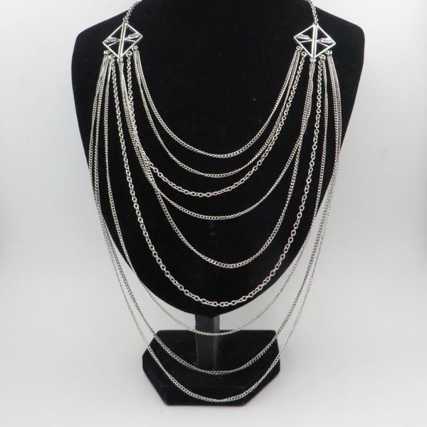 long multi layered necklace jewelry women gifts goth boho trendy fashion jewelry accessories antique picture chain necklace 2020, Silver
long multi layered necklace jewelry women gifts goth boho trendy fashion jewelry accessories antique picture chain necklace 2020, Silver