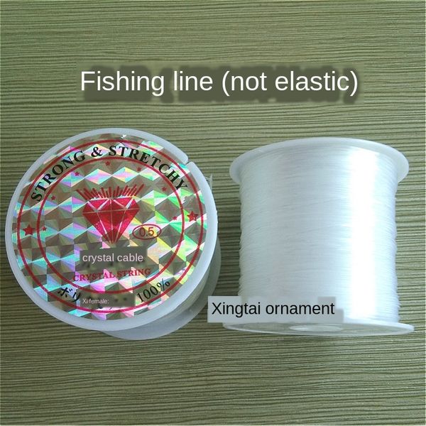 diy beads material accessories diy accessory crystal transparent nylon crystal fish line non-elastic fish silk line, Silver
diy beads material accessories diy accessory crystal transparent nylon crystal fish line non-elastic fish silk line, Silver