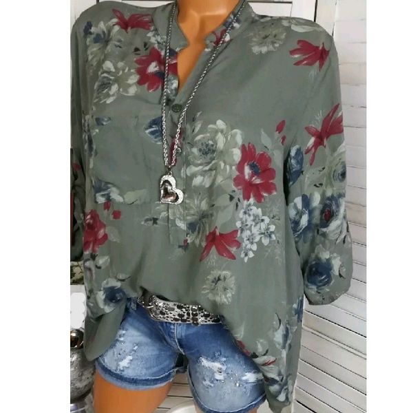 5xl plus size summer 2020 women blouses long sleeve print stand collar button blouse pullover women's clothing shirt blusa, White
5xl plus size summer 2020 women blouses long sleeve print stand collar button blouse pullover women's clothing shirt blusa, White