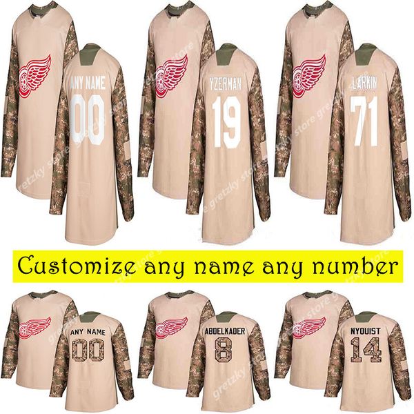 camo veterans day practice detroit red wings jerseys 13 pavel datsyuk larkin yzerman probert customize any number any name hockey jersey, Black;red
camo veterans day practice detroit red wings jerseys 13 pavel datsyuk larkin yzerman probert customize any number any name hockey jersey, Black;red