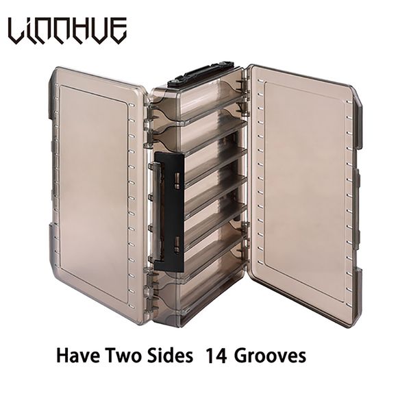 plastic fishing lure box double sided 14 compartments minnows bait hooks spinner lures frogs boxes for fishing tackle container
plastic fishing lure box double sided 14 compartments minnows bait hooks spinner lures frogs boxes for fishing tackle container