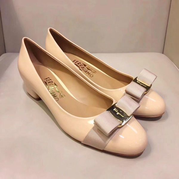 womens pumps shoes mid heel round toe 3 .5cm low heel pompe da donna womens shoes office fashion footwears pumps for ladies, Black