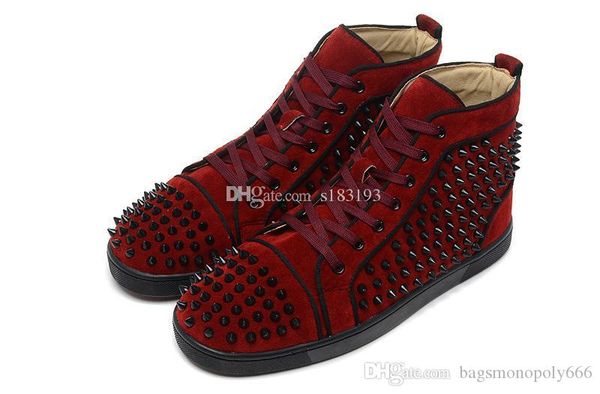designer man sneaker red bottom shoe high help suede spike luxury shoes for men and women shoes leather sneakers huaraches, Black
designer man sneaker red bottom shoe high help suede spike luxury shoes for men and women shoes leather sneakers huaraches, Black