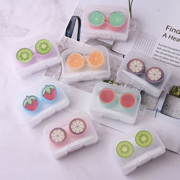 новый diy патча невидимых очки двойной фрукты ученик двойной коробка с коробкой diy фрукты портативной, Blue