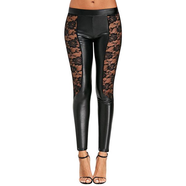 brand new women leather legging hollow skinny stretchy high waist skinny lace long solid plus size autumn through, Black
brand new women leather legging hollow skinny stretchy high waist skinny lace long solid plus size autumn through, Black