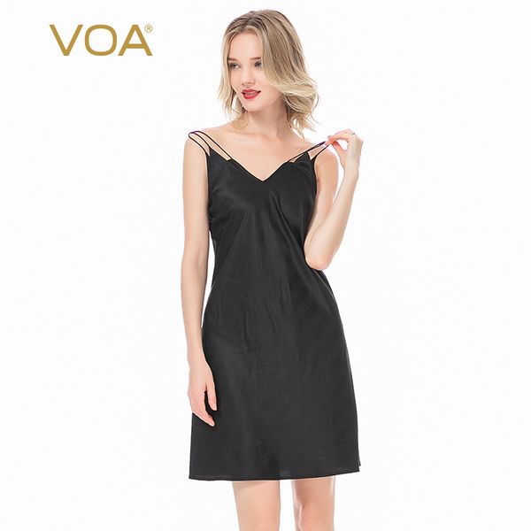 voa 19mm satin stretch silk adjustable shoulder strap backless pullover skin-friendly fit thin nightdress de2, Black;red
voa 19mm satin stretch silk adjustable shoulder strap backless pullover skin-friendly fit thin nightdress de2, Black;red