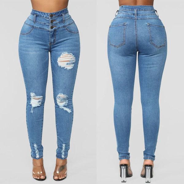fashion women skinny jeans stretch pant high waist jeans denim pant slim fit long casual women, Blue
fashion women skinny jeans stretch pant high waist jeans denim pant slim fit long casual women, Blue