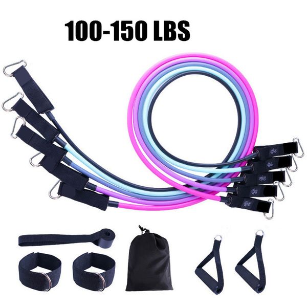resistance bands 11pcs 100-150lbs pink set elastic for fitness home gym workout physical therapy men women sport exercise
resistance bands 11pcs 100-150lbs pink set elastic for fitness home gym workout physical therapy men women sport exercise