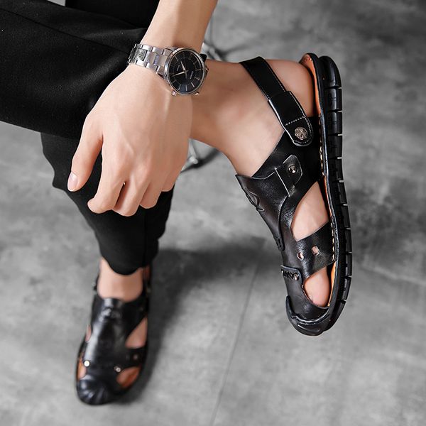 sandles sandalias gladiator cuero 39 para piel platform breathable big leather samool shoes sandalhas hombre outdoor masculina, Black
sandles sandalias gladiator cuero 39 para piel platform breathable big leather samool shoes sandalhas hombre outdoor masculina, Black