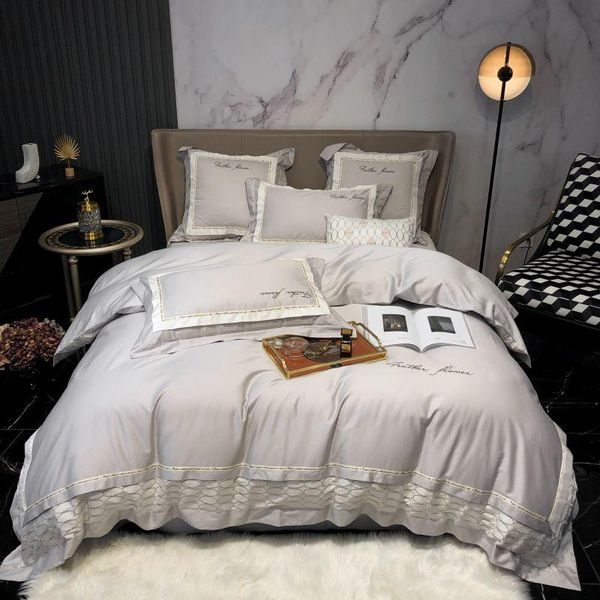 bedding sets grey set small fresh duvet cover long-staple cotton pillowcases king size bed linen 4pcs 2021
bedding sets grey set small fresh duvet cover long-staple cotton pillowcases king size bed linen 4pcs 2021