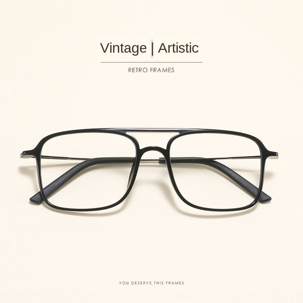 avfa1 square tungsten carbon plastic steel double flat glasses glassesbeam glasses frame men's and women's fashionable big face ul, Silver
avfa1 square tungsten carbon plastic steel double flat glasses glassesbeam glasses frame men's and women's fashionable big face ul, Silver