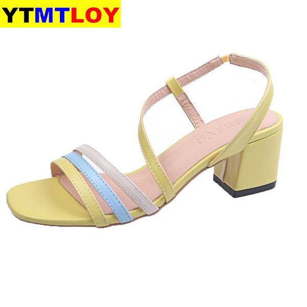 narrow band women sandals mixed colors fashion square heel leather shoes elegant sweet sandals size 35-39, Black
narrow band women sandals mixed colors fashion square heel leather shoes elegant sweet sandals size 35-39, Black