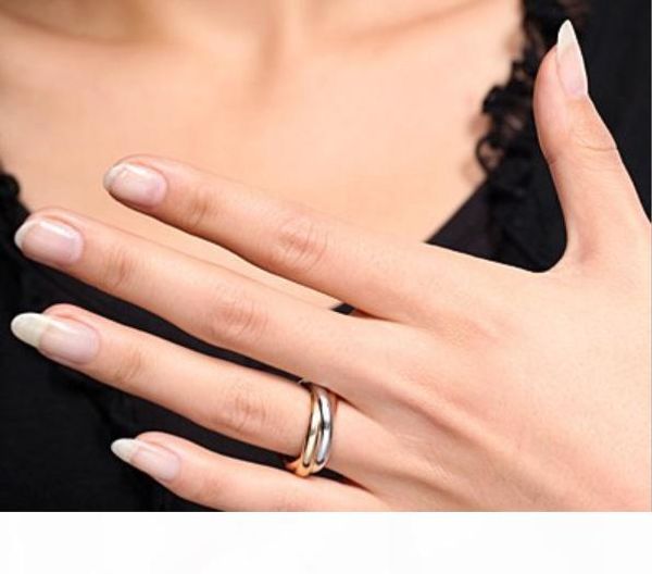 e 2016 new arrivals european and american fashion 316l stainless steel jewelry 18k gold plated three laps wedding rings for women, Silver
e 2016 new arrivals european and american fashion 316l stainless steel jewelry 18k gold plated three laps wedding rings for women, Silver