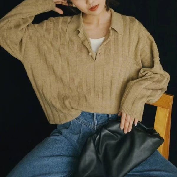 100% wool women knitted sweater turn-down collar long sleeve pullover knitwear new 2020 spring autumn, White;black
100% wool women knitted sweater turn-down collar long sleeve pullover knitwear new 2020 spring autumn, White;black