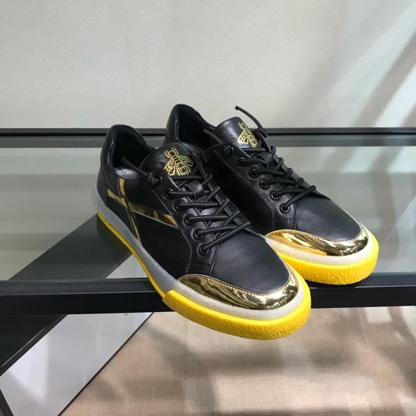 2019q new leather men's shoes street fashion casual shoes white shoes british men original box packaging 38-44, Black
2019q new leather men's shoes street fashion casual shoes white shoes british men original box packaging 38-44, Black