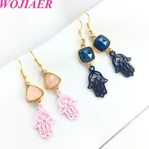 wojiaer vintage diy natural stone hollow carved ceramic rose quartz earrings healing crystal agate earring for amulet jewelry dbd911, Silver
wojiaer vintage diy natural stone hollow carved ceramic rose quartz earrings healing crystal agate earring for amulet jewelry dbd911, Silver