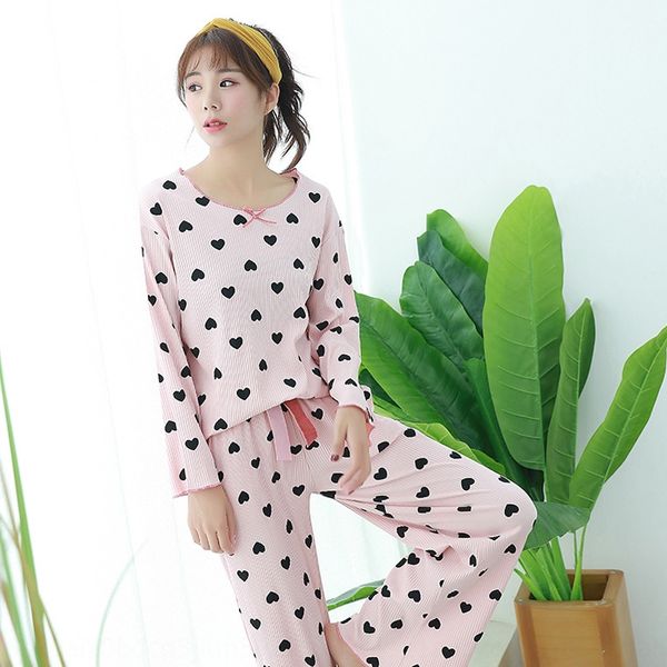 heart love full print autumn pajamas women's long sleeve two-piece set home home clothes set clothes suit, Blue;red
heart love full print autumn pajamas women's long sleeve two-piece set home home clothes set clothes suit, Blue;red