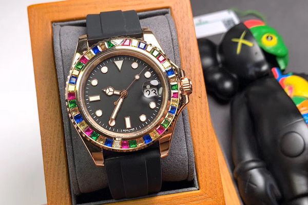 2020 40mm men's watch automatic mechanical movement black strap hardlex surface diamond fashion luxury boutique watch, Slivery;brown
2020 40mm men's watch automatic mechanical movement black strap hardlex surface diamond fashion luxury boutique watch, Slivery;brown