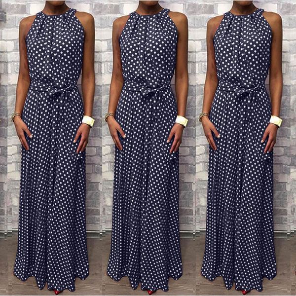 dot printing long dress women sleeveless halter neck coffee casual dresses sleeveless lady summer beach party dress sundress vestidos, Black;gray
dot printing long dress women sleeveless halter neck coffee casual dresses sleeveless lady summer beach party dress sundress vestidos, Black;gray