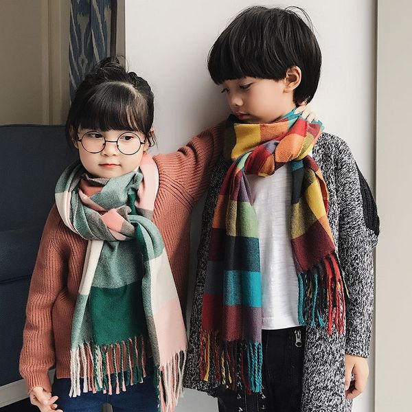 children's wool boysimitation wool middle and large children's scarf baby korean style parent-child plaid scarf fashion, Red;brown
children's wool boysimitation wool middle and large children's scarf baby korean style parent-child plaid scarf fashion, Red;brown
