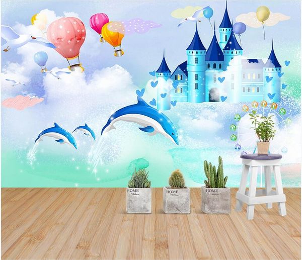 3d mural wallpaper custom p fantasy castle hydrogen balloon clouds dolphin children's room background murals wallpaper for walls 3 d
3d mural wallpaper custom p fantasy castle hydrogen balloon clouds dolphin children's room background murals wallpaper for walls 3 d
