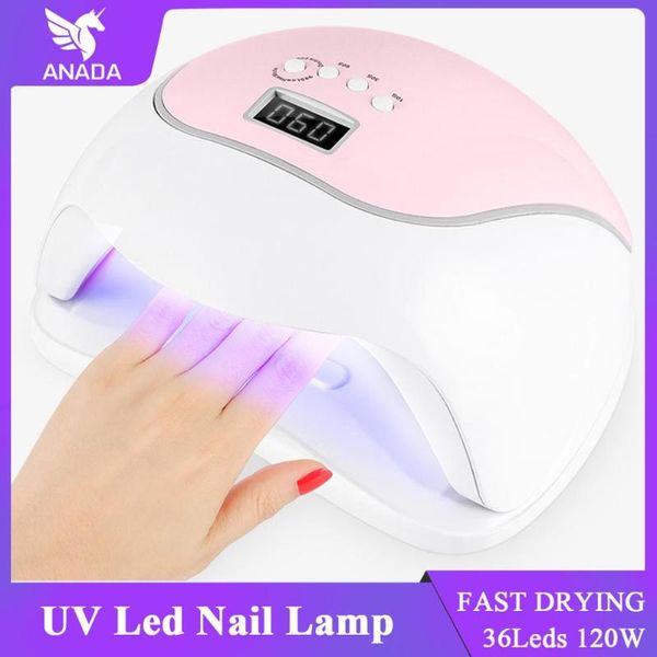 nail dryers anada dryer led uv lamp 120w for all gels 36leds machine curing 10s/30s/60s/99s timer salon art tools
nail dryers anada dryer led uv lamp 120w for all gels 36leds machine curing 10s/30s/60s/99s timer salon art tools