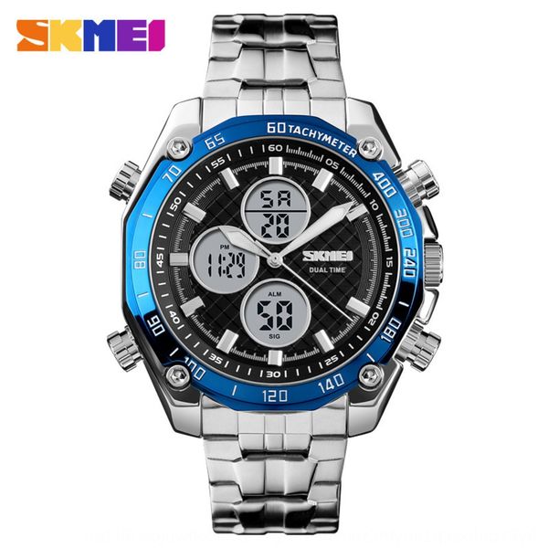 fashion fashion large dial men's outdoor leisure quartz electronic quartz watch multi-functional dual-time sports electronic watch, Blue
fashion fashion large dial men's outdoor leisure quartz electronic quartz watch multi-functional dual-time sports electronic watch, Blue