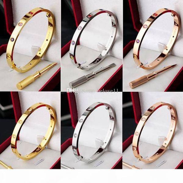 love screw bangles titanium steel wristband luxury with cz stone screwdriver bracelets fashion bracelet for women men with jewelry box, White
love screw bangles titanium steel wristband luxury with cz stone screwdriver bracelets fashion bracelet for women men with jewelry box, White