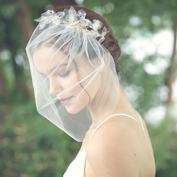 2020 garden style short wedding veils face veil with pearls lovely veil blusher veil, Black
2020 garden style short wedding veils face veil with pearls lovely veil blusher veil, Black