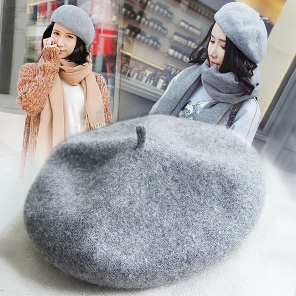 female korean style all-match woolen woolen british sweet cute pumpkin painter painter's hat beret beret hat, Blue;gray
female korean style all-match woolen woolen british sweet cute pumpkin painter painter's hat beret beret hat, Blue;gray