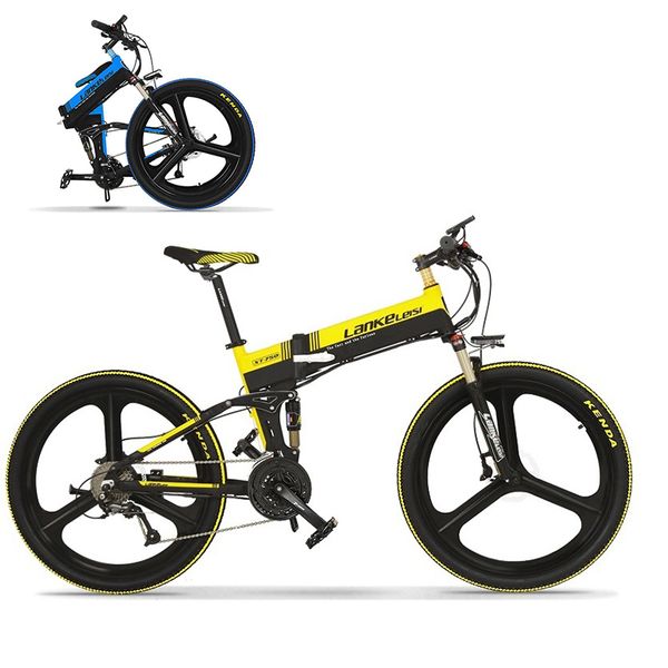 xt750-z 2019 lankeleisi 26" integrated wheel folding electric bike 48v 400w motor full suspension foldable e bike, Silver;blue
xt750-z 2019 lankeleisi 26" integrated wheel folding electric bike 48v 400w motor full suspension foldable e bike, Silver;blue