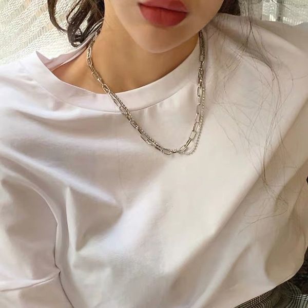 layered necklace bridal set necklaces chain women geometric pendant girls jewelry silver color punk european stainless collares
layered necklace bridal set necklaces chain women geometric pendant girls jewelry silver color punk european stainless collares