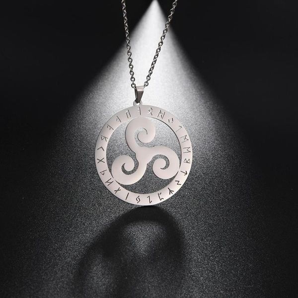 chains my shape triskel symbol ireland stainless steel runes pendant choker necklace women necklaces jewelry, Silver
chains my shape triskel symbol ireland stainless steel runes pendant choker necklace women necklaces jewelry, Silver