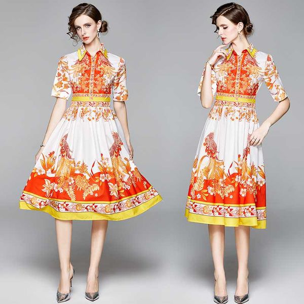 summer runway vintage floral baroque print collar short sleeve empire waist women ladies party casual party a-line midi dress, Black;gray
summer runway vintage floral baroque print collar short sleeve empire waist women ladies party casual party a-line midi dress, Black;gray