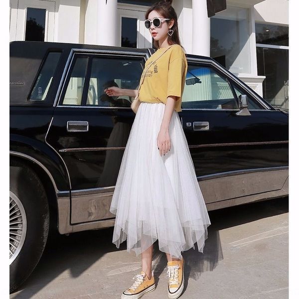 women's spring mid-length gauze 2019 new pleated s dress black long pleated skirt irregular fairy skirt summer
women's spring mid-length gauze 2019 new pleated s dress black long pleated skirt irregular fairy skirt summer