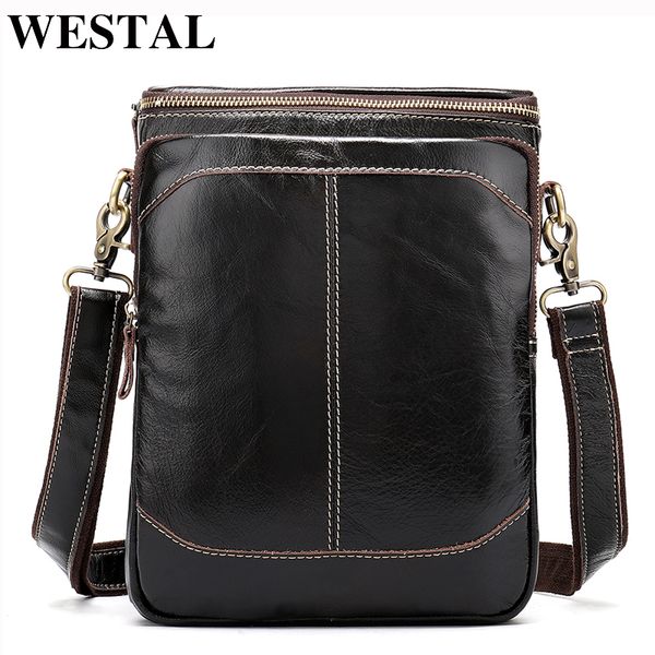 westal low price shoulder bags for men bag genuine leather casual crossbody bags for men messenger leather man handbag 8003