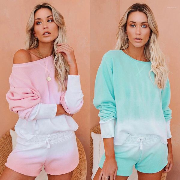 shorts 2pcs sets gradient color female clothing 2020 womens designer tracksuits long sleeve crew neck tshirt, Gray
shorts 2pcs sets gradient color female clothing 2020 womens designer tracksuits long sleeve crew neck tshirt, Gray