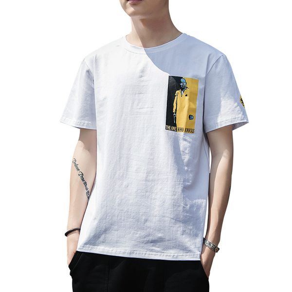 men's t-shirt men's short sleeve 2020 new summer trend fashion loose half sleeve bottoming shirt short sleeve, White;black
men's t-shirt men's short sleeve 2020 new summer trend fashion loose half sleeve bottoming shirt short sleeve, White;black