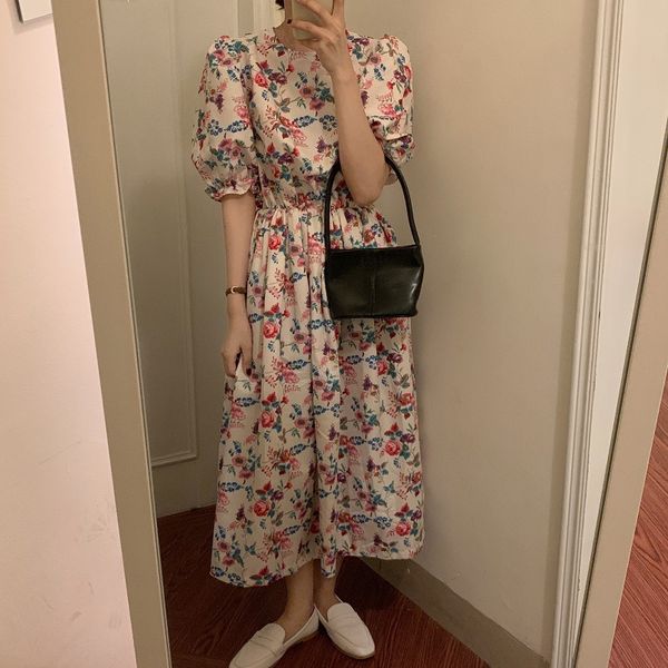 2020 summer french sweet gentle flower printed waist slimming palace bubble sleeve dress short sleeve dress, Black;gray
2020 summer french sweet gentle flower printed waist slimming palace bubble sleeve dress short sleeve dress, Black;gray