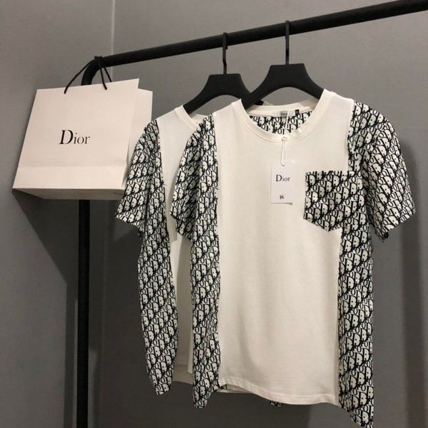 stitching t-shirt 2020 fashion brands mens designer tshirt womens clothes short sleeve tee, Black;green
stitching t-shirt 2020 fashion brands mens designer tshirt womens clothes short sleeve tee, Black;green