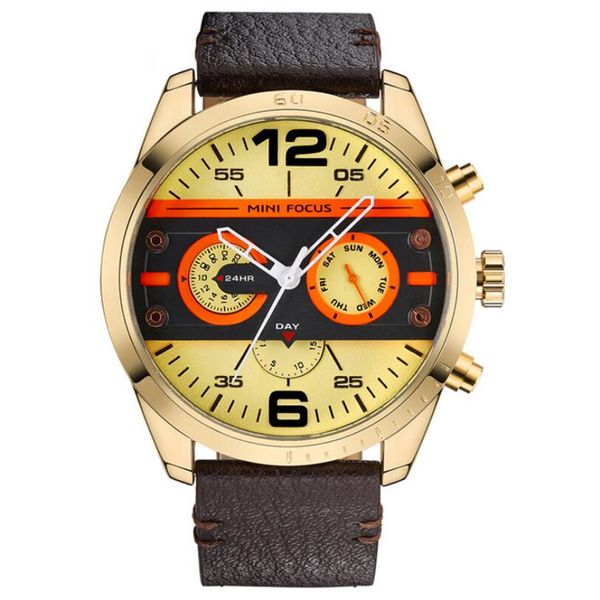 Newest 2021 Mens Watches Brand Luxury Casual Quartz Sports Wristwatch Display Date Leather Strap Chronograph Male Clock, Bronze
Newest 2021 Mens Watches Brand Luxury Casual Quartz Sports Wristwatch Display Date Leather Strap Chronograph Male Clock, Bronze