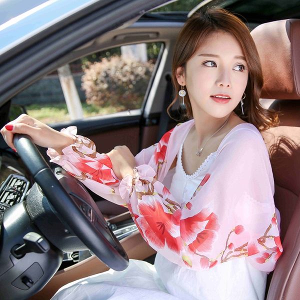 new summer women's printed chiffon sun-proof long sleeve riding scarf sunshade uv-proof shawl scarf sunshade, Black
new summer women's printed chiffon sun-proof long sleeve riding scarf sunshade uv-proof shawl scarf sunshade, Black