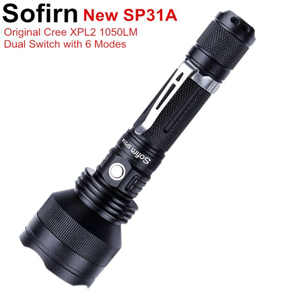Sofirn Sp31a Powerful Led 18650 Cree Xpl2 1050lm Tactical Torch Light High Power Lamp 6 Modes Bike Light