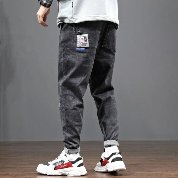 2020 newly japanese vintage fashion men jeans black color loose fit wide leg harem pants streetwear elastic hip hop jeans men, Blue
2020 newly japanese vintage fashion men jeans black color loose fit wide leg harem pants streetwear elastic hip hop jeans men, Blue