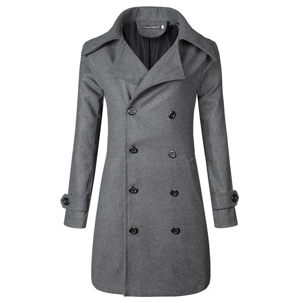 2020 autumn & winter large size double breasted woolen trench coat men's mid-length fold-down collar solid color men's wear wool, Tan;black
2020 autumn & winter large size double breasted woolen trench coat men's mid-length fold-down collar solid color men's wear wool, Tan;black