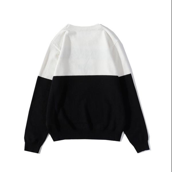luxury knitted sweater classic vcg letter crew neck knitted sweater multi color fashion for men and women, White;black 
luxury knitted sweater classic vcg letter crew neck knitted sweater multi color fashion for men and women, White;black