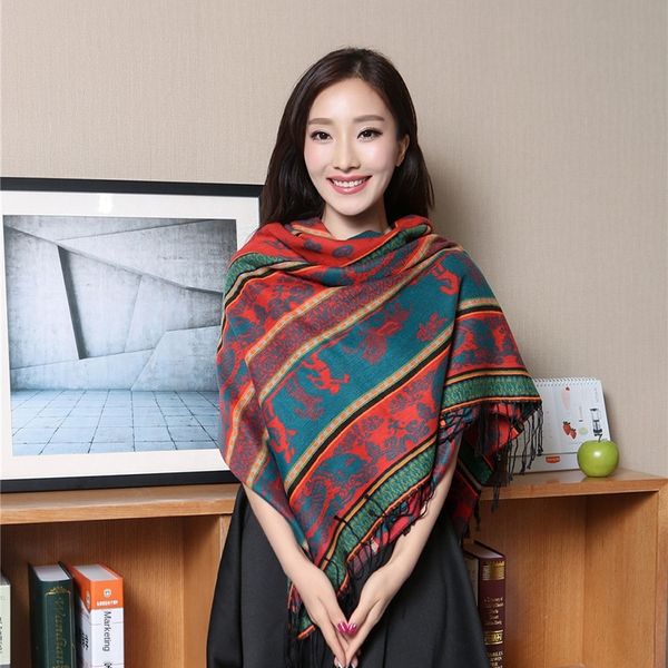 dongba lijiang ethnic style warm cotton linen brushed jacquard tassel shawl scarf women's thickened warm square scarf, Blue;gray
dongba lijiang ethnic style warm cotton linen brushed jacquard tassel shawl scarf women's thickened warm square scarf, Blue;gray