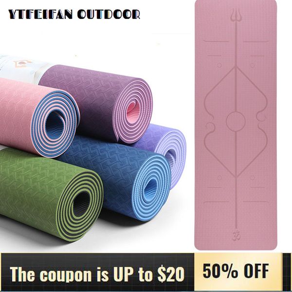 yoga mats tpe double-layer two-color mat posture line thickened widened fitness non-slip gymnastics wear-resistant exercise
yoga mats tpe double-layer two-color mat posture line thickened widened fitness non-slip gymnastics wear-resistant exercise